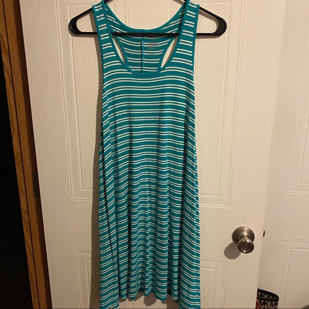 SO Juniors Crossback Stripped Swing Dress